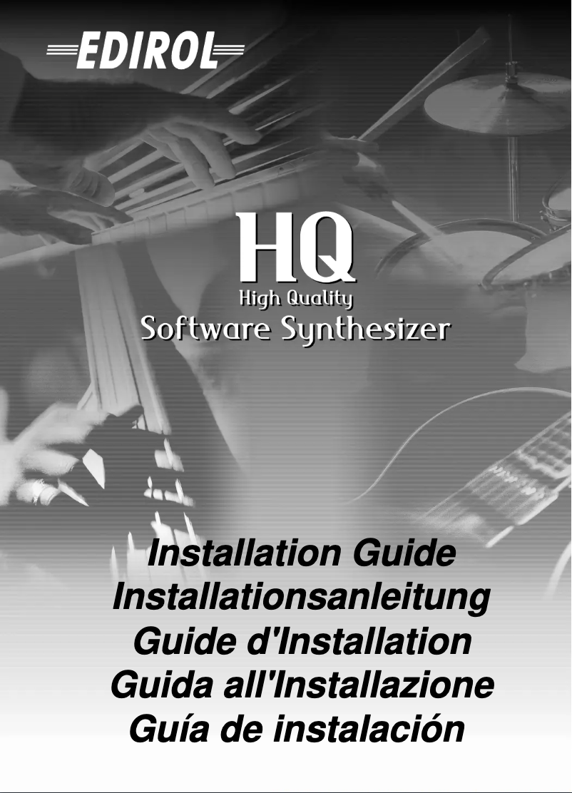 Page 1 de la notice Manuel utilisateur Roland Edirol HQ Hyper Canvas