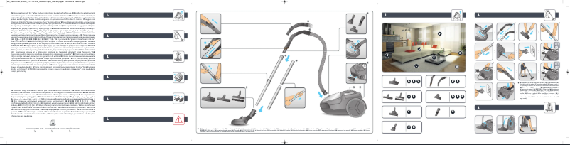 Página 1 del manual Manual de usuario Tefal City Space Cyclonic TW2522AH