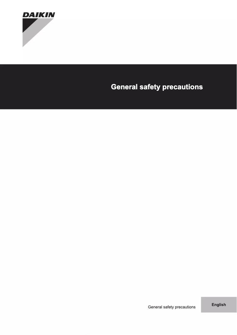 Página 1 del manual Instrucciones de seguridad Daikin Altherma EHBX16CB3V