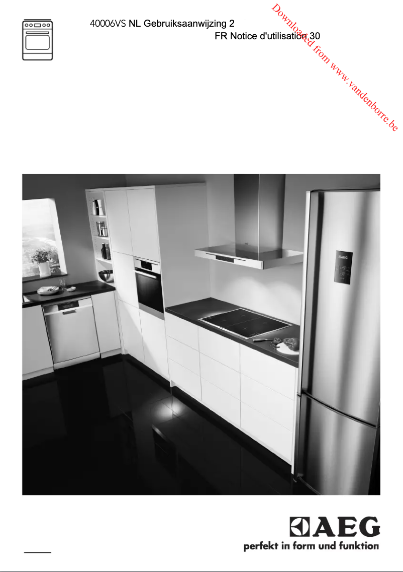 Page n°1 - Manuel utilisateur AEG 40006VS-WN