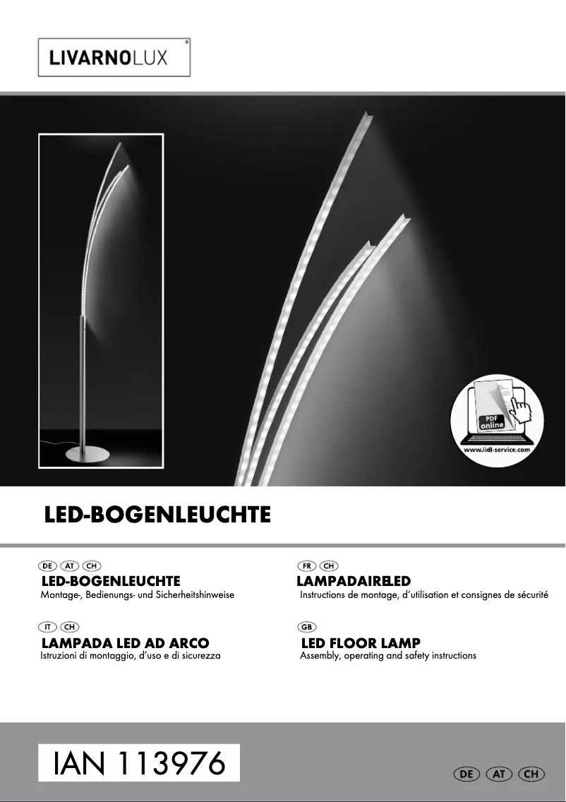 Page n°1 - Manuel utilisateur Livarno Lux IAN 113976