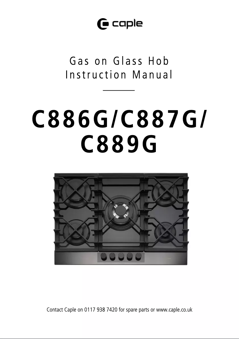 Page 1 de la notice Manuel utilisateur Caple C887G