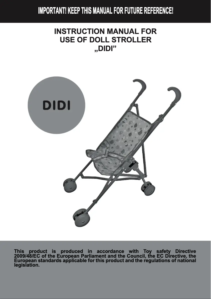 Page n°1 - Manuel utilisateur Chipolino Didi