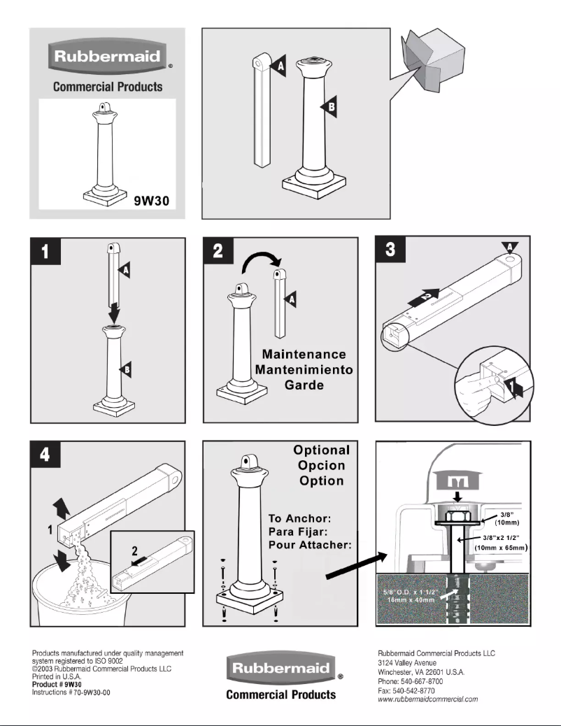 Image de la première page du manuel de l'appareil GroundsKeeper 9W30
