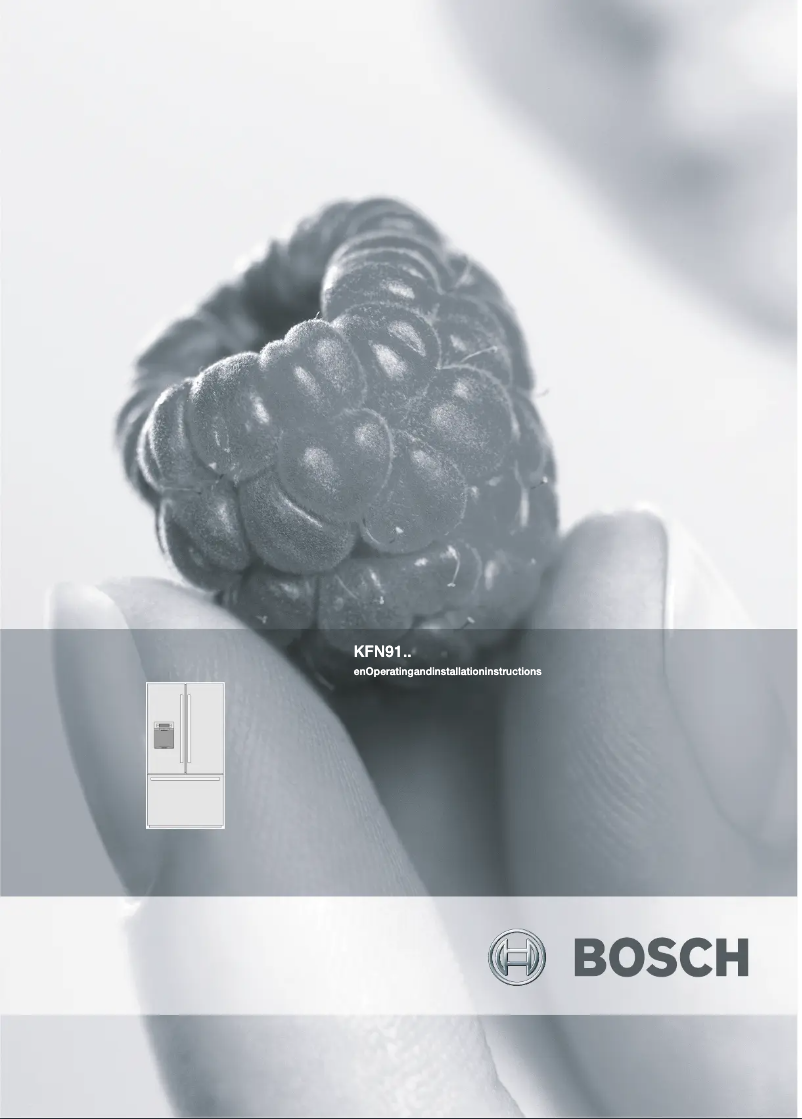 Page n°1 - Manuel utilisateur Bosch KFN91PJ10N