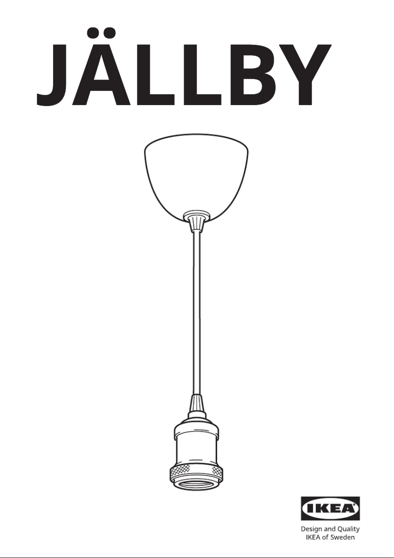 Imagen de la primera página del manual del dispositivo JÄLLBY 204.720.94