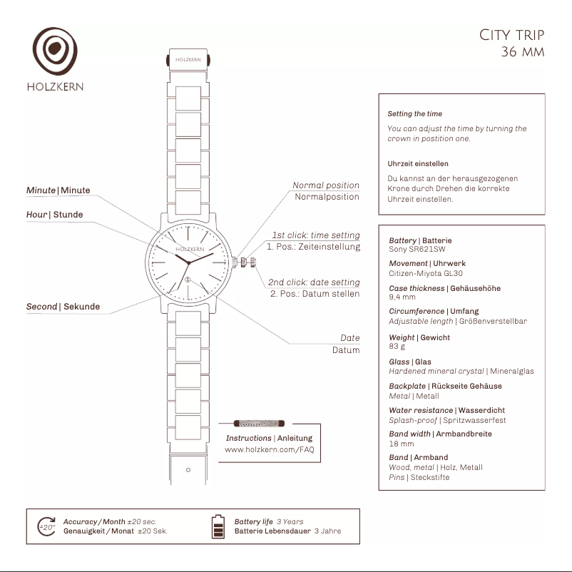 Image de la première page du manuel de l'appareil Medina