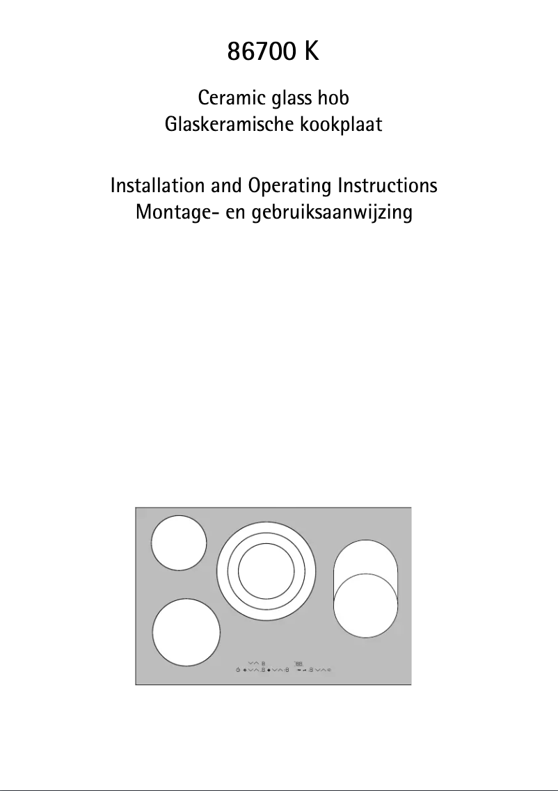 Image de la première page du manuel de l'appareil 86700 KMN
