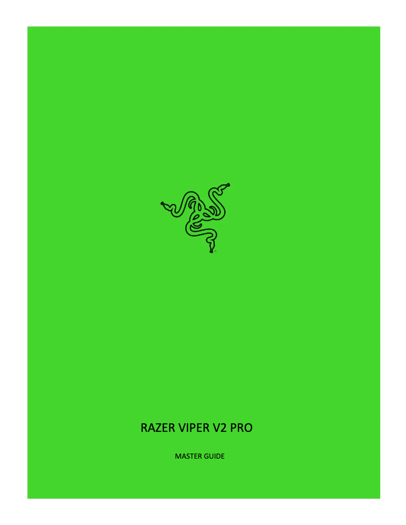 Page n°1 - Manuel utilisateur Razer Viper V2 Pro