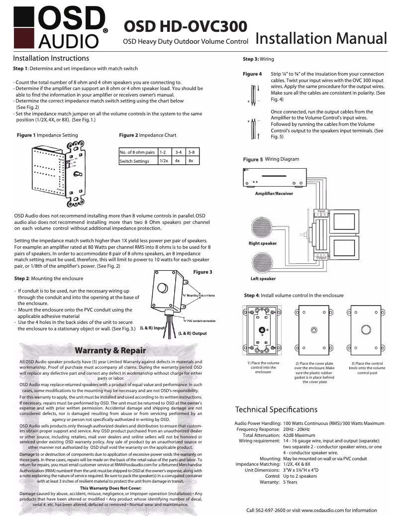 Image de la première page du manuel de l'appareil OVC300