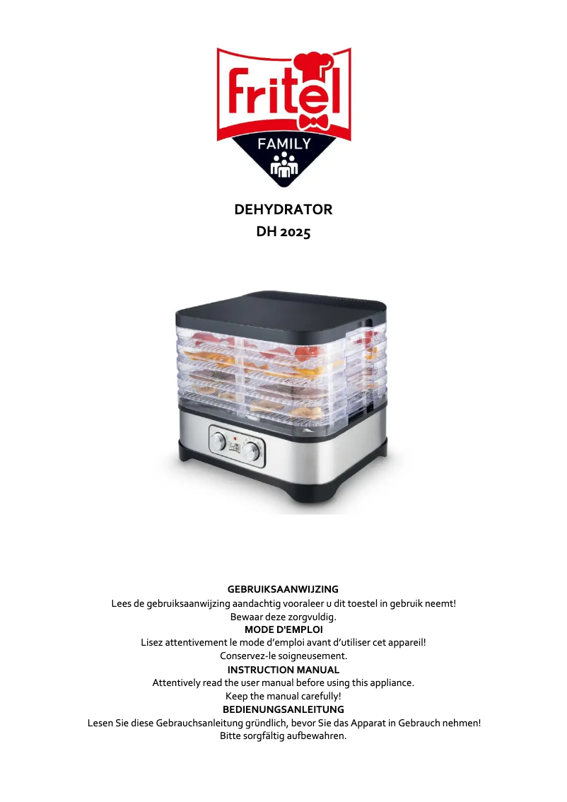 Page 1 de la notice Manuel utilisateur Fritel DH 2025