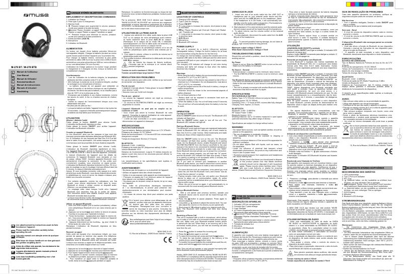 Image de la première page du manuel de l'appareil M-278 BTB