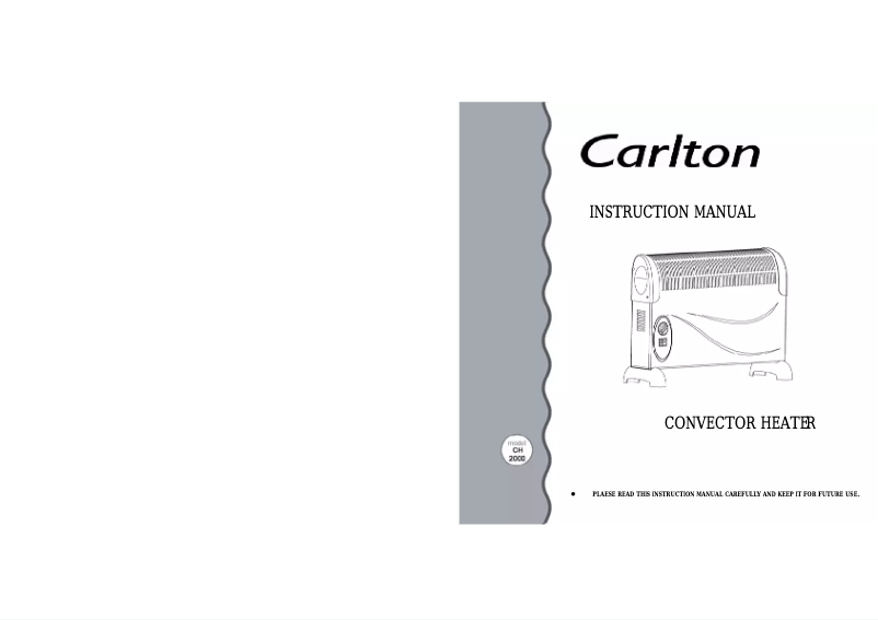 Image de la première page du manuel de l'appareil CH2000