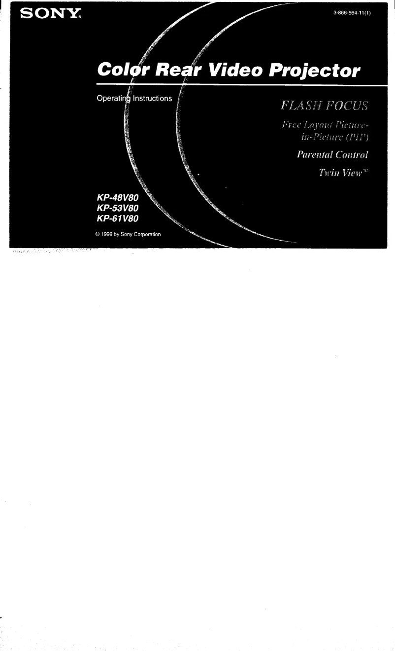 Page 1 de la notice Manuel utilisateur Sony KP-53V80
