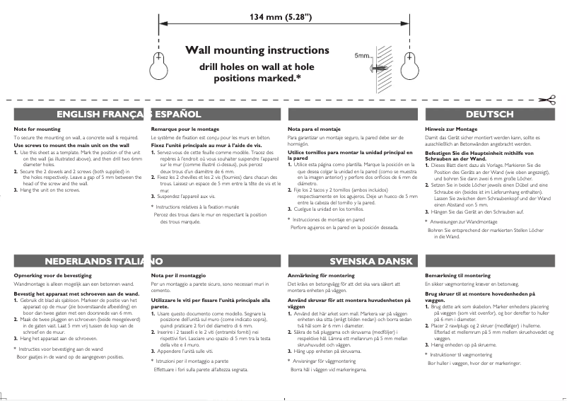 Page n°1 - Guide d'installation Philips DCB3070