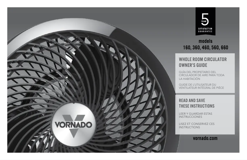 Page n°1 - Manuel utilisateur Vornado 461