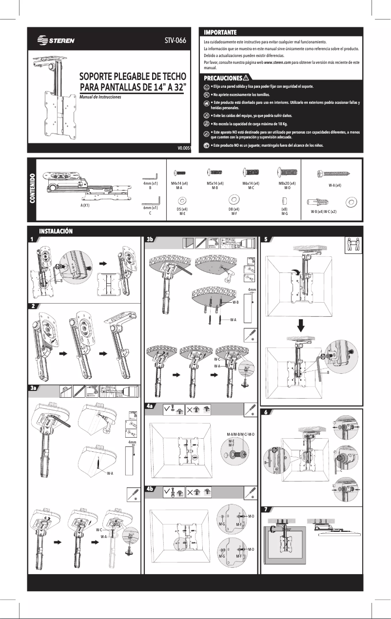 Página 1 del manual Manual de usuario Steren STV-066