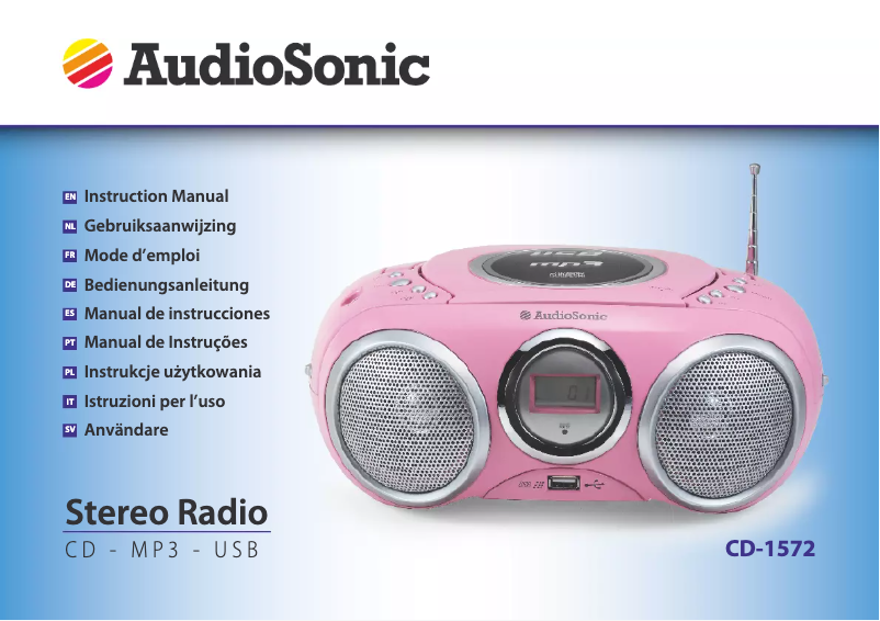 Imagen de la primera página del manual del dispositivo CD-1572