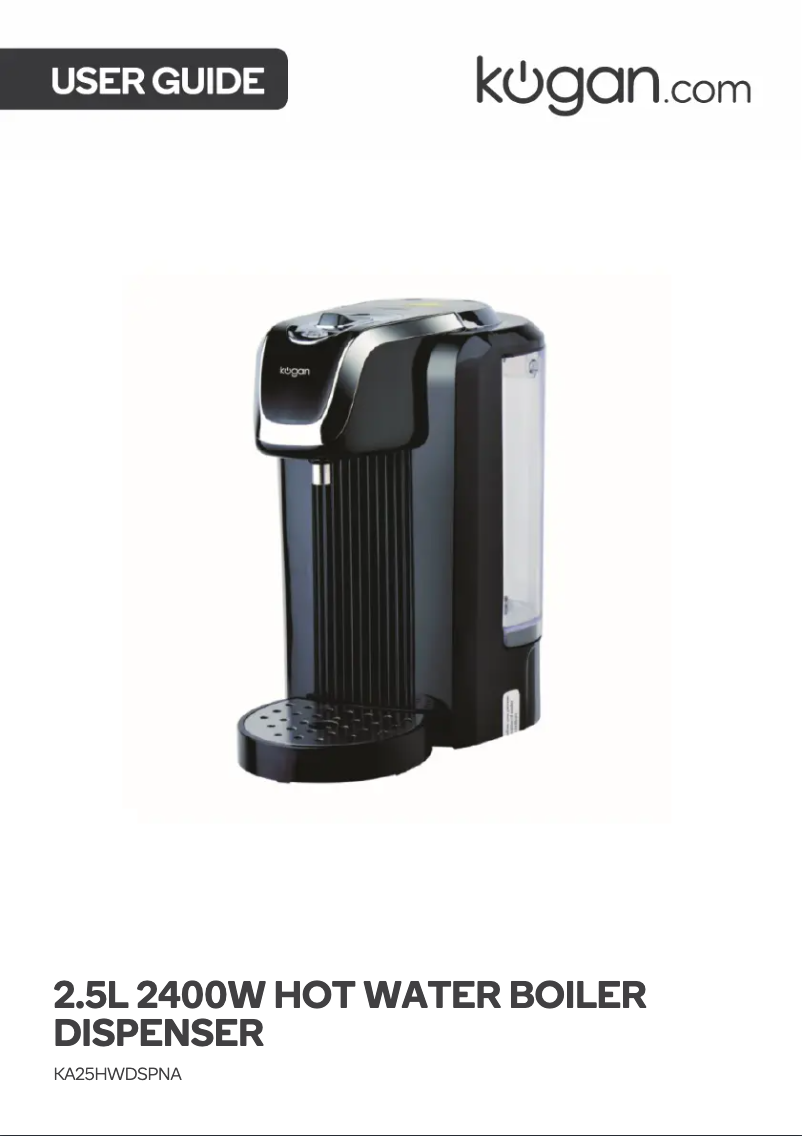 Page 1 de la notice Manuel utilisateur Kogan KA25HWDSPNA