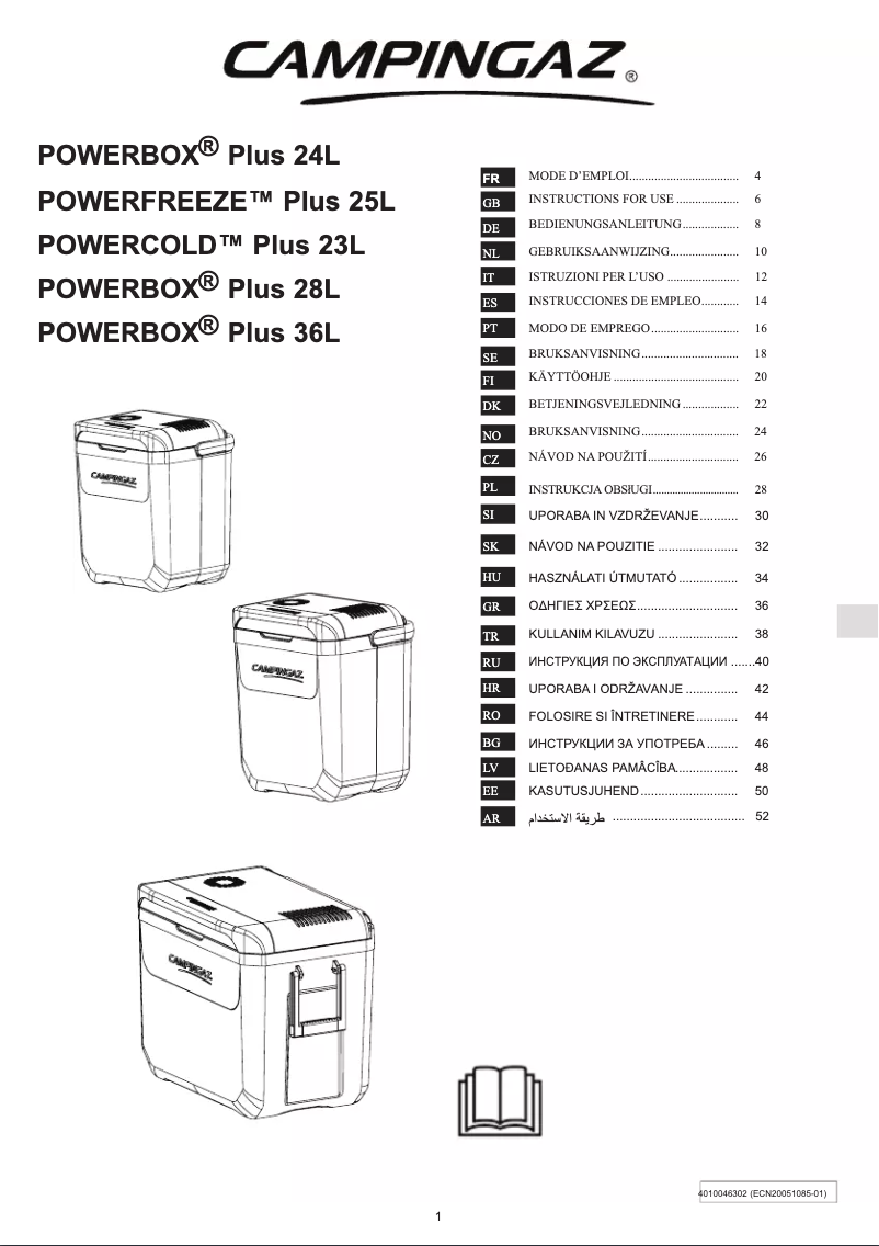 Page n°1 - Manuel utilisateur Campingaz Powerbox Plus 28L