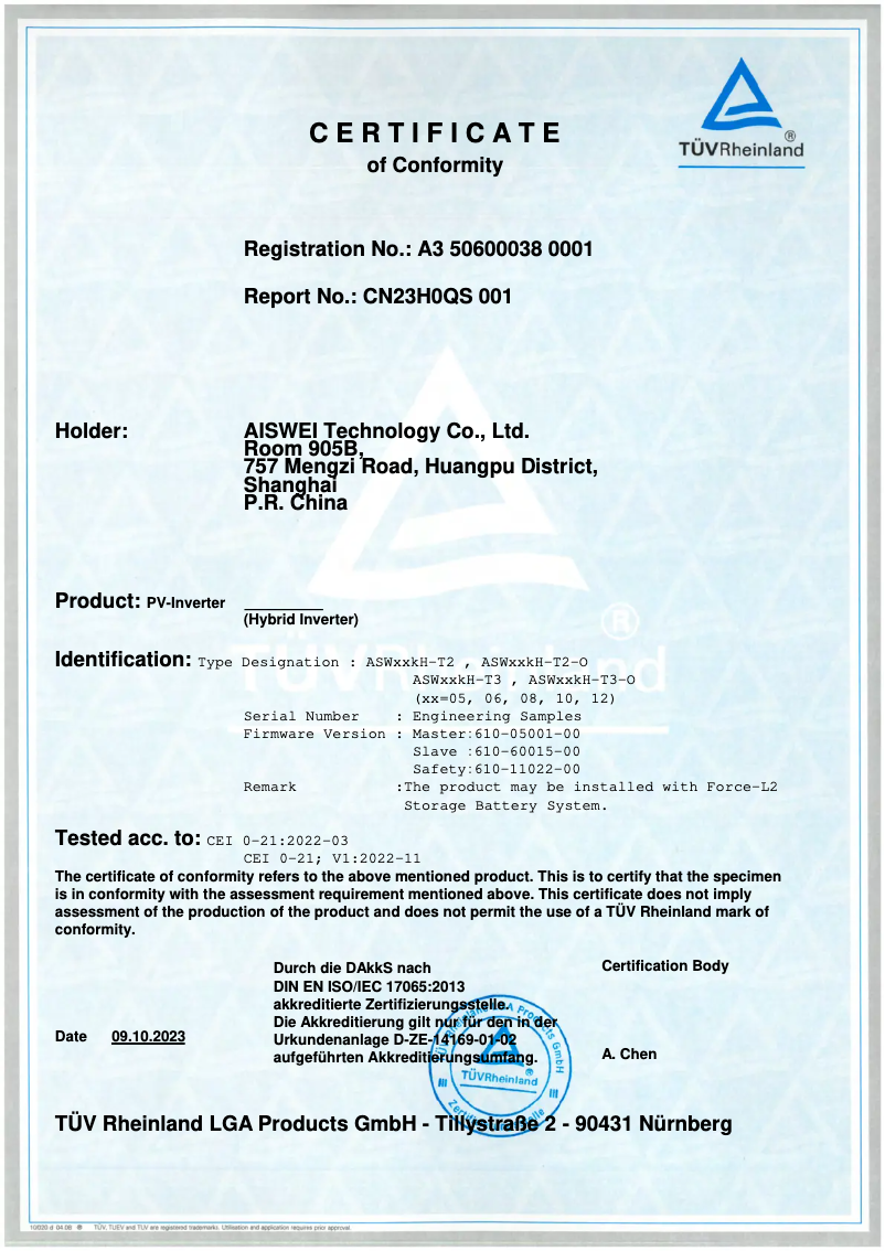 Page n°1 - Guide d'installation Solplanet ASW05kH-T2