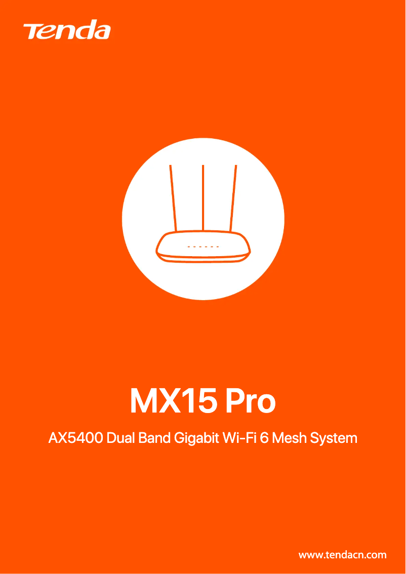 Image de la première page du manuel de l'appareil MX15 Pro