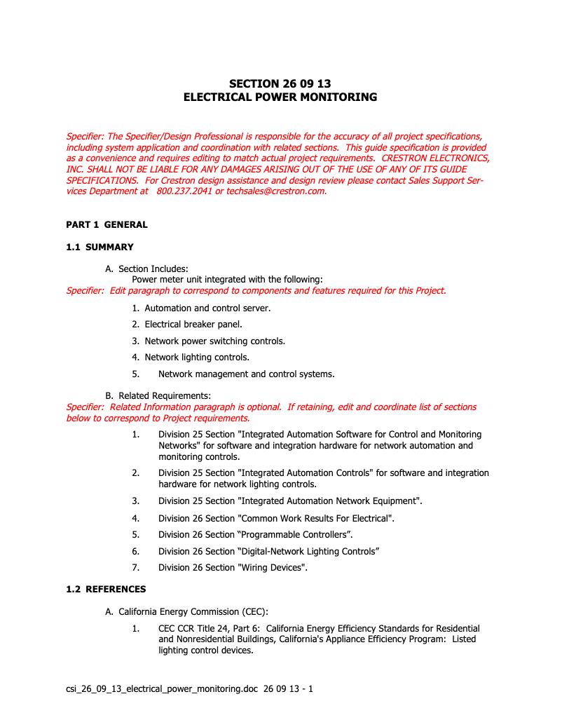 Page 1 de la notice Manuel utilisateur Crestron SW-FUSION-EM