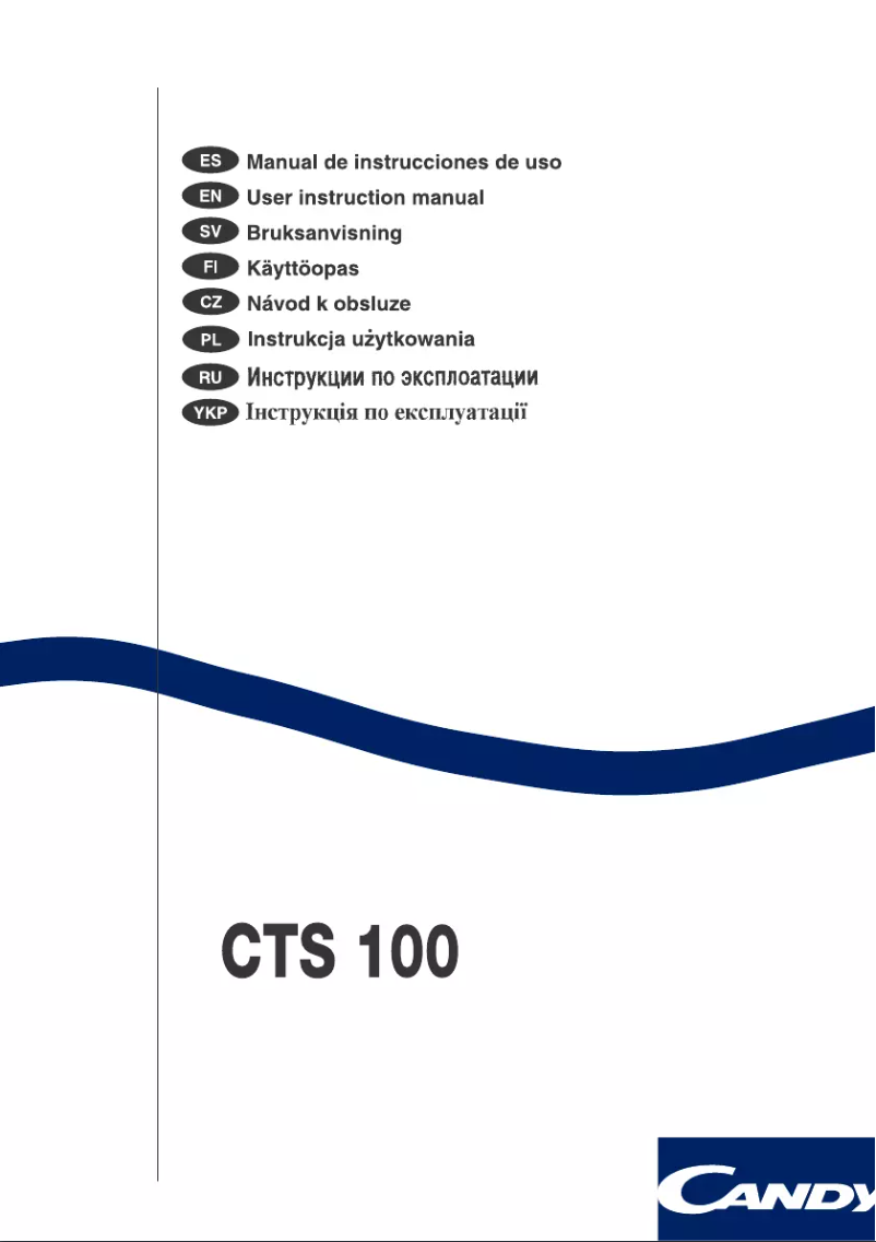 Image de la première page du manuel de l'appareil CTS100