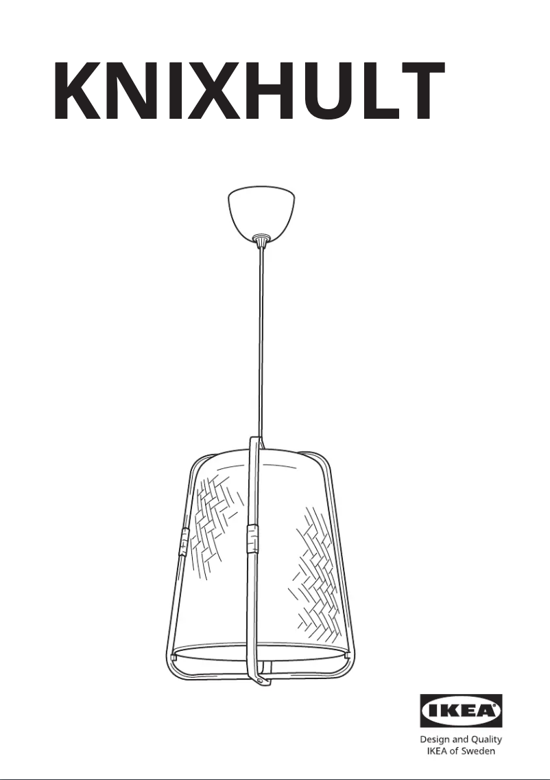 Image de la première page du manuel de l'appareil KNIXHULT 604.071.29