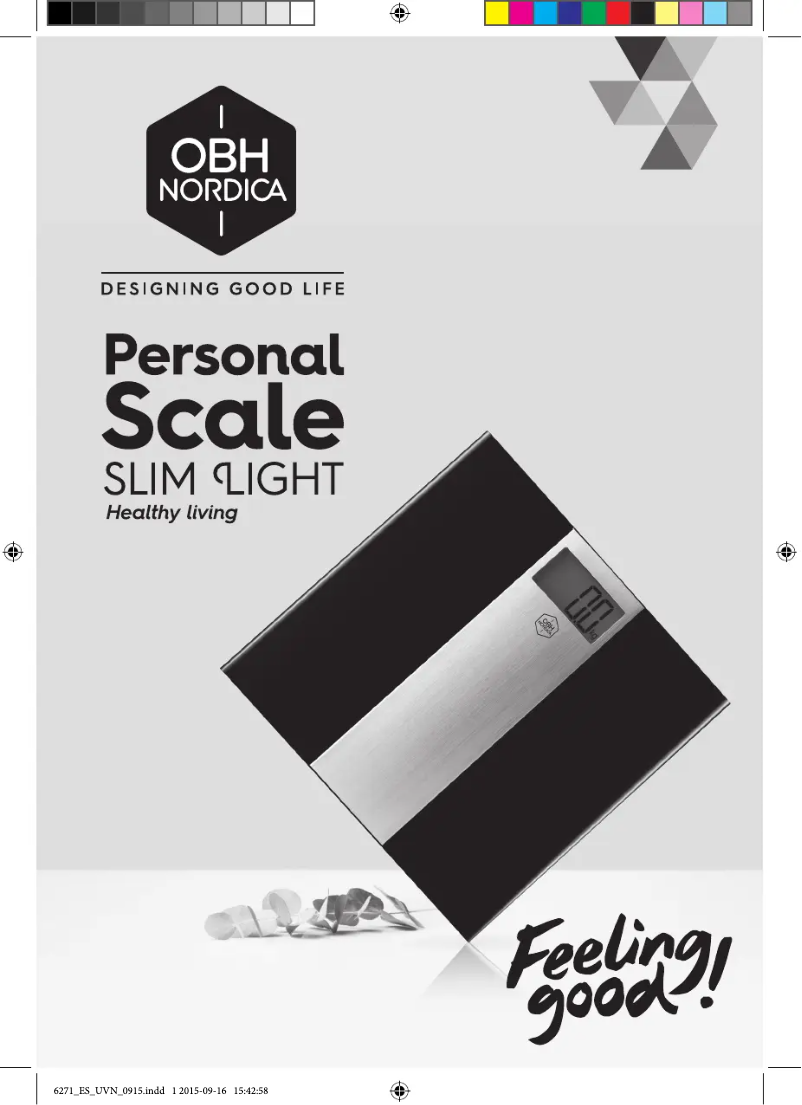 Page n°1 - Manuel utilisateur OBH Nordica Slim Light 6271