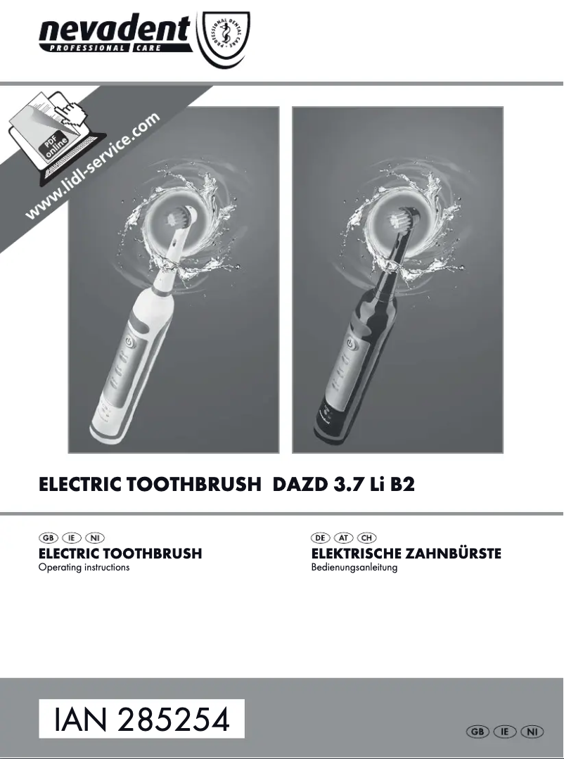 Image de la première page du manuel de l'appareil DAZD 3.7 Li B2