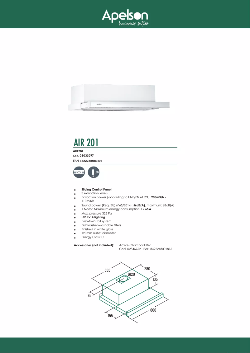 Page n°1 - Manuel utilisateur Apelson AIR 201