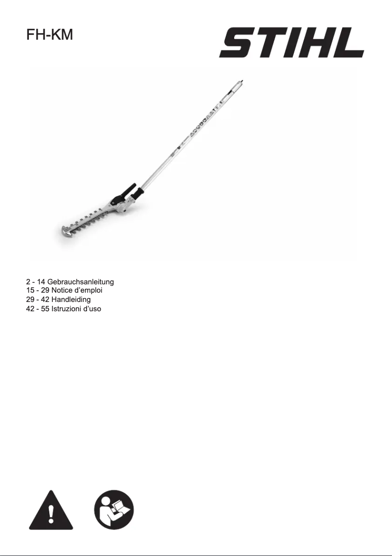 Page 1 de la notice Manuel utilisateur Stihl FH-KM