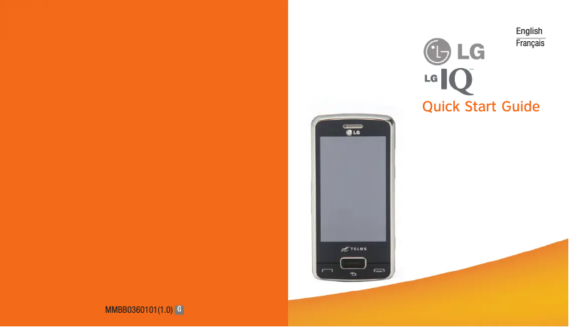 Page n°1 - Guide de démarrage rapide LG GW825