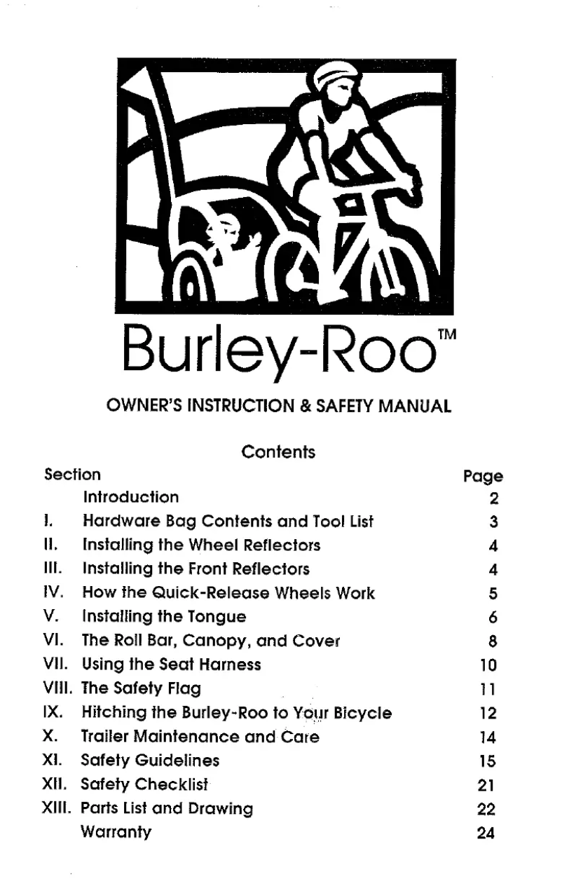 Page 1 de la notice Manuel utilisateur Burley Roo