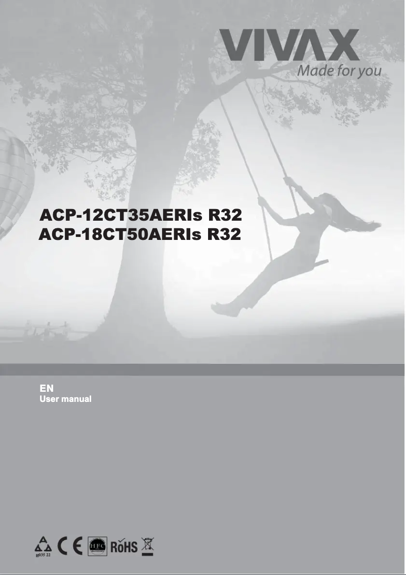 Página 1 del manual Manual de usuario Vivax ACP-12CT35AERI+ R32