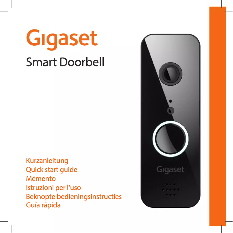 Page n°1 - Manuel utilisateur Gigaset Smart Doorbell