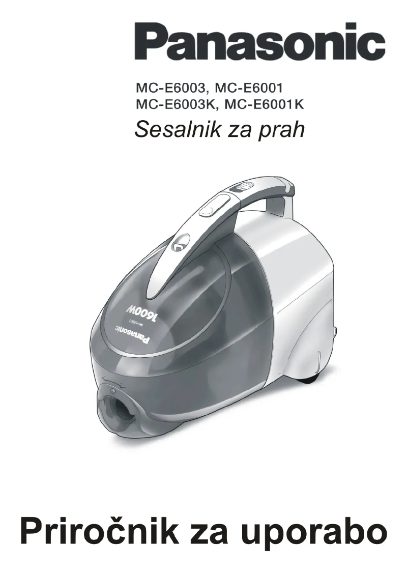 Page 1 de la notice Manuel utilisateur Panasonic MC-E6003K