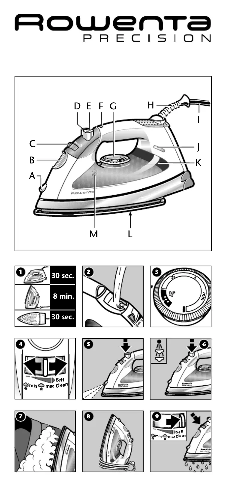 Page 1 de la notice Manuel utilisateur Rowenta Precision DM5854