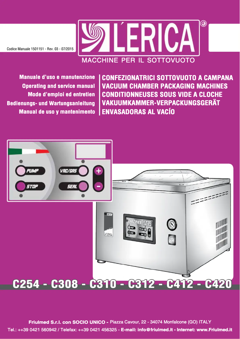 Página 1 del manual Manual de usuario Saro LECCE 2