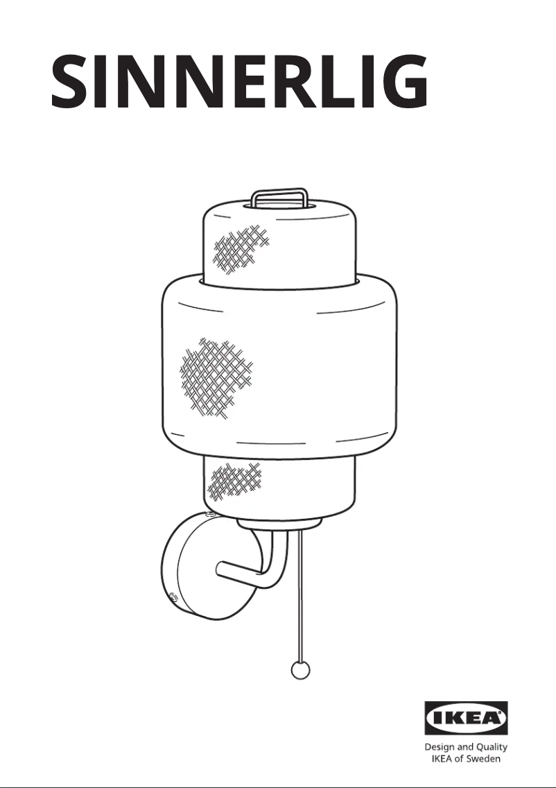 Página 1 del manual Manual de usuario Ikea SINNERLIG 705.512.15