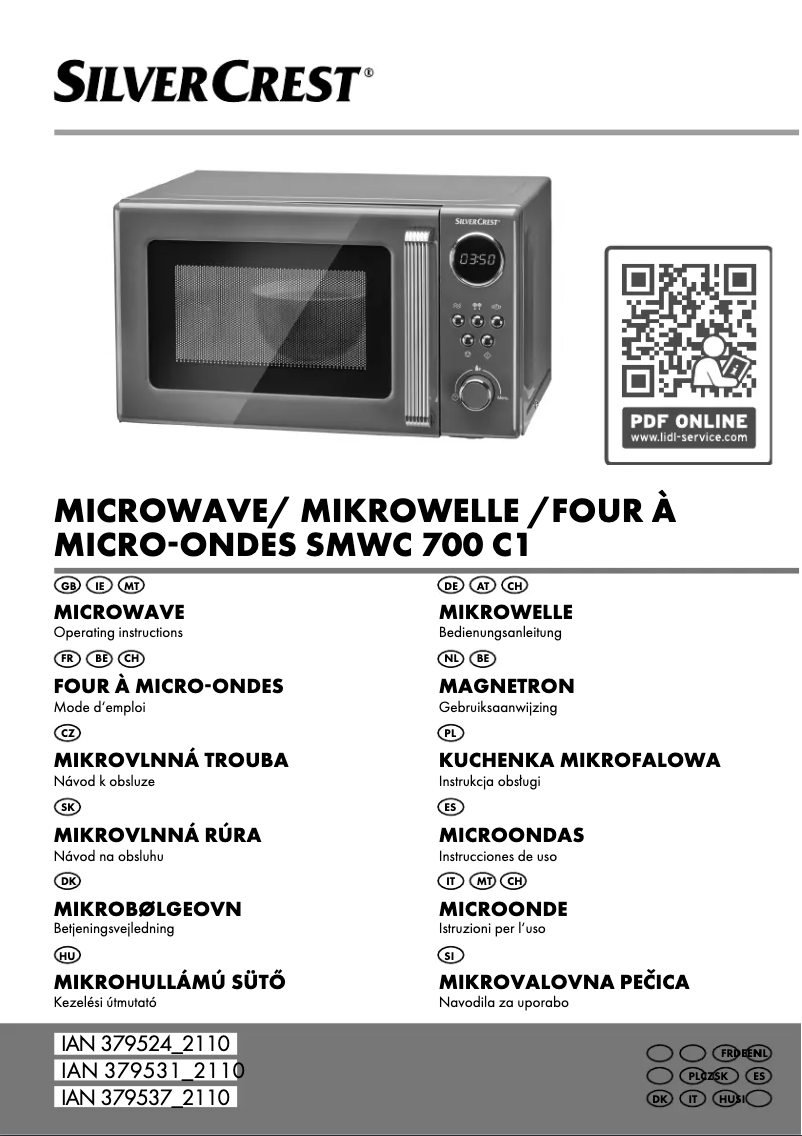 Page 1 de la notice Manuel utilisateur SilverCrest SMW 700 D3