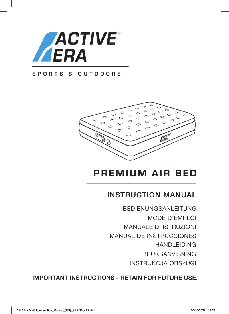 Page 1 de la notice Manuel utilisateur Active Era AB-K04