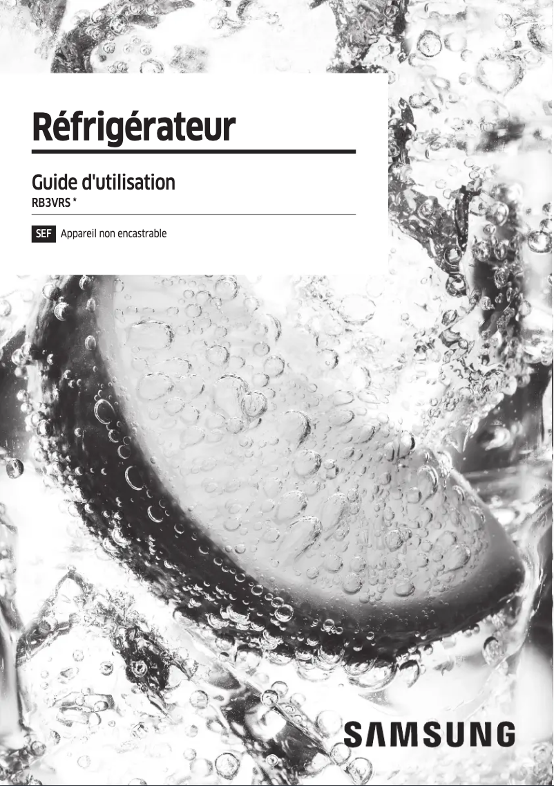 Page n°1 - Manuel utilisateur Samsung RB3VRS150WW