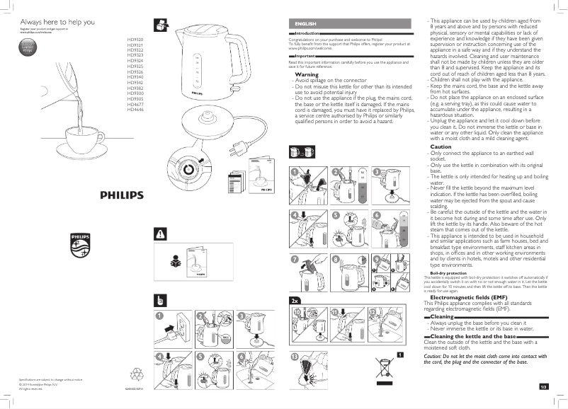 Page n°1 - Manuel utilisateur Philips HD9323