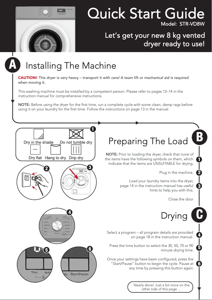 Page n°1 - Guide de démarrage rapide Stirling STR-VD8W