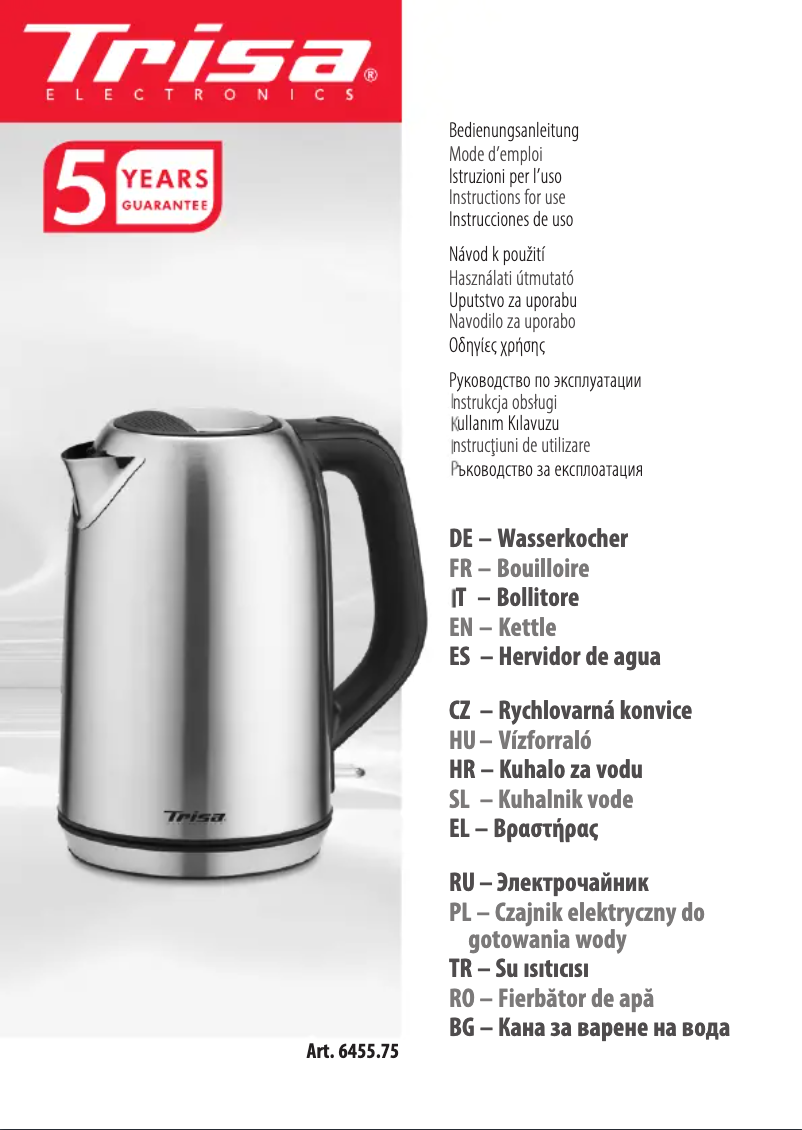 Página 1 del manual Manual de usuario Trisa 6455.75