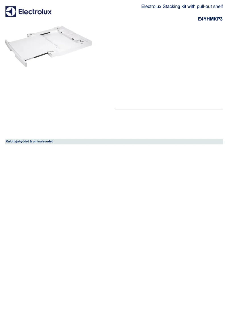 Image de la première page du manuel de l'appareil E4YHMKP3