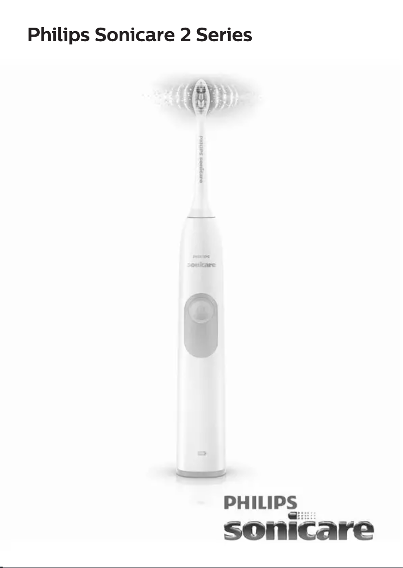 Page 1 de la notice Manuel utilisateur Philips Sonicare 2 Series plaque control HX6222