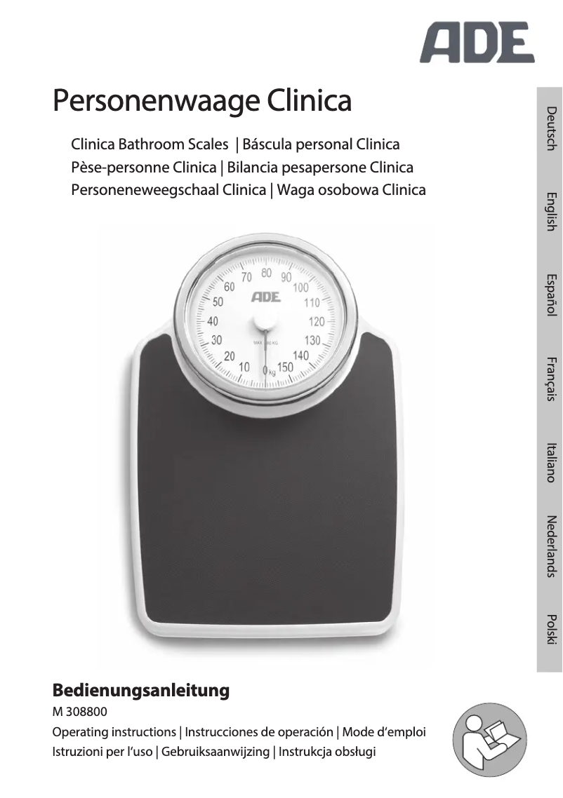 Page 1 of the manual User Manual ADE Clinica M308800